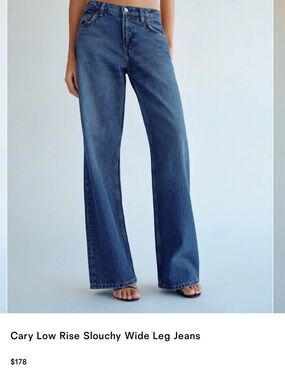 Reformation Wide-Leg Jeans - Denim Blue